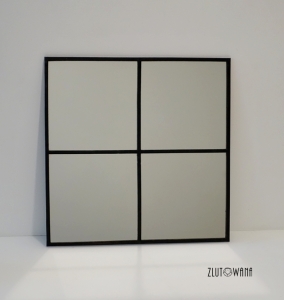 Lustro lutowane kratownica czarna - cztery pola - 30x30 